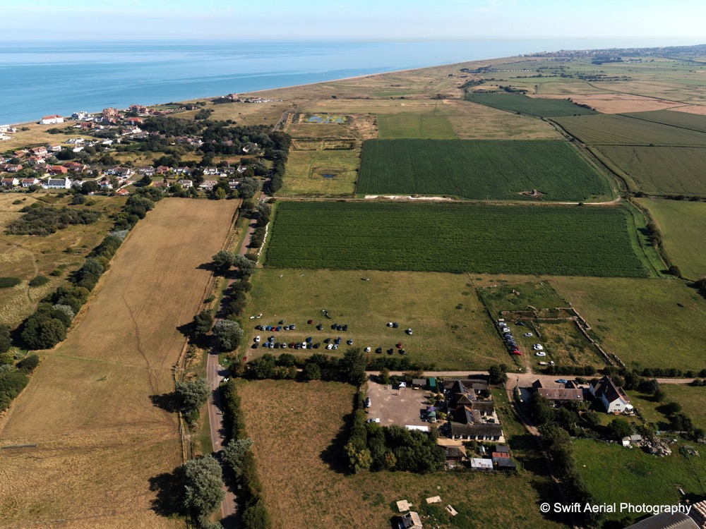 A photograph taken by Nik Mitchell on our Open Day 25th August 2019. It shows the Field Centre and all the reserves we own and/or manage.